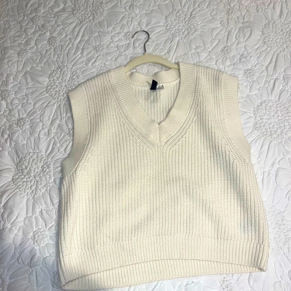 Cream sweater vest - perfect for layering!